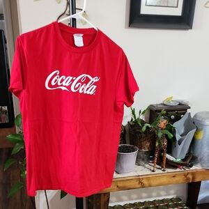 Vibrant Coca-Cola Red Tee with White Logo